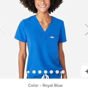Women’s figs Catarina royal blue size s scrub top